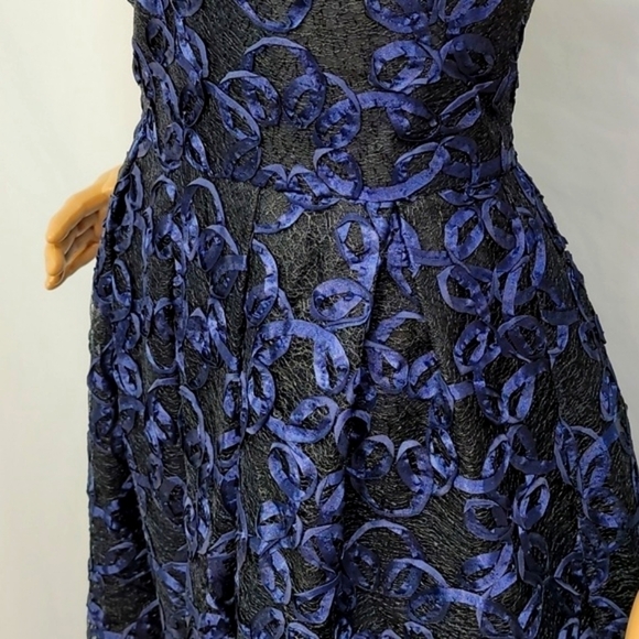 𝅺after Dark navy Blue Spaghetti Straps Gown - Picture 12 of 17